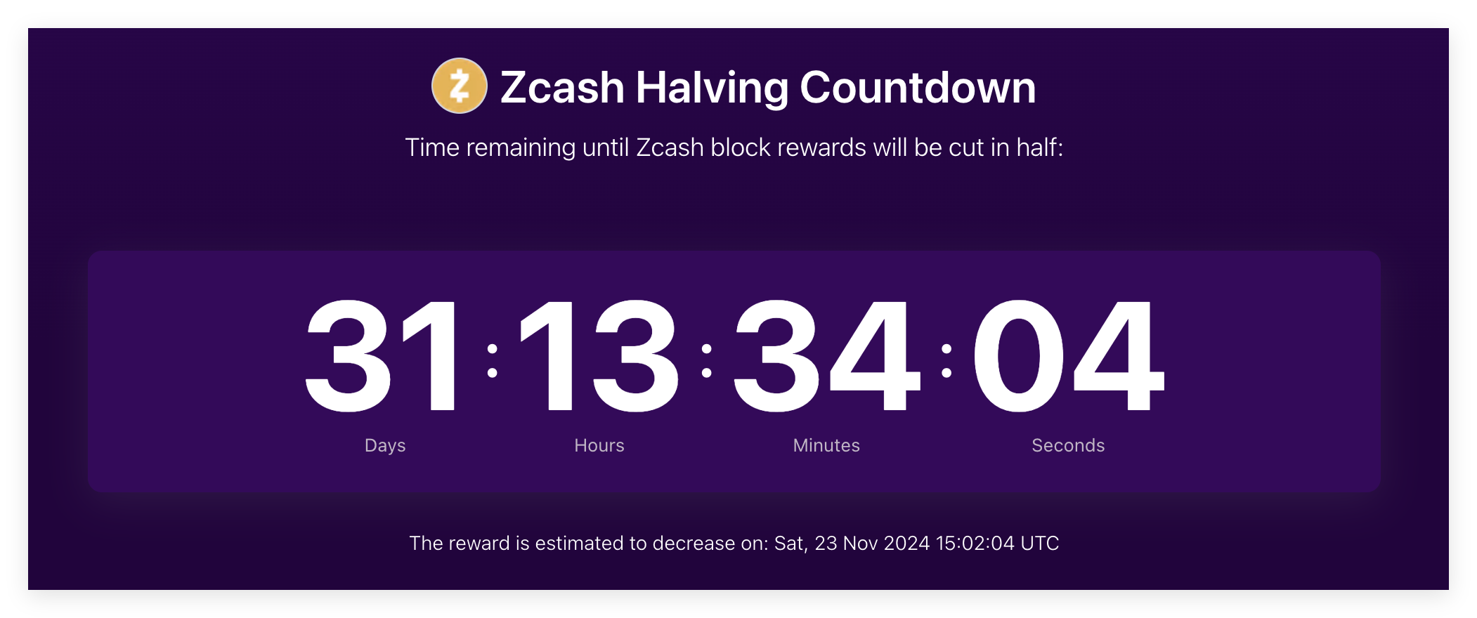 zec halving