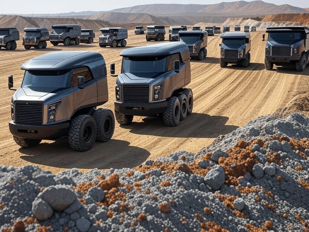 Autonomous Electric Mining Truck Fleet-Grok